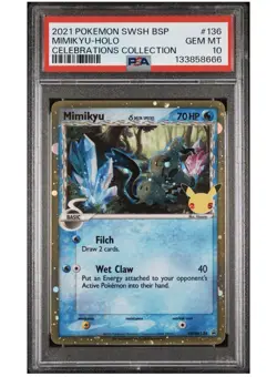 Mimikyu (Delta Species) SWSH136 Celebrations Promo - PSA 10 - Pokemon TCG - Image 1