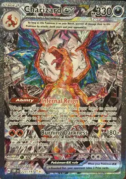 Pokemon TCG Charizard ex Obsidian Flames 223/197 Holo Special Illustration Rare - Image 1