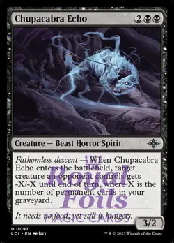 Chupacabra Echo 4x FOIL Lost Caverns of Ixalan MTG LCI Uncommon MINT black - Image 1