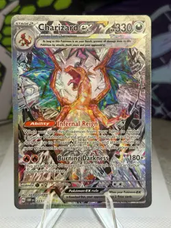 Pokemon TCG Charizard EX 223/197 Obsidian Flames Special Illustration Rare Card - Image 1