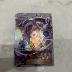 Pokemon TCG Lusamine Ultra Prism Holo Card Full Art Ultra Rate 153/156 - Image 1