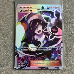 Pokemon TCG Lusamine Ultra Prism 153/156 Holo Full Art Ultra Rare NM - Image 2