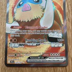 Mamoswine ex 174/159 Journey Together Ultra Rare Full Art Pokemon Card Near Mint - Image 2
