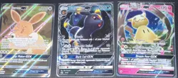 Pokemon TCG 3-Card Lot Eevee GX NM Umbreon GX HP Mimikyu GX Promo Holo (SM233)NM - Image 1
