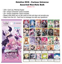 Hololive OCG (Japanese) - Curious Universe Assorted Non-Holo Bulk 100+ Card Lot - Image 1