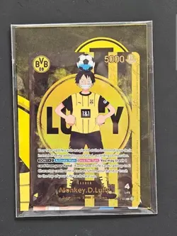 Borussia Dortmund x Monkey D Luffy ST13-003 Bvbone One Piece Card Matchday Promo - Image 1