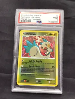 Pokemon Cards: Great Encounters Reverse Holo: Pachirisu 5/106 PSA 9 - Image 1