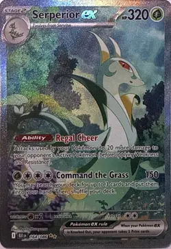 Serperior ex 164/086 Holo Special Illustration Rare Black Bolt Pokemon NM - Image 1