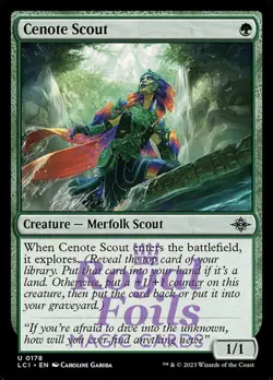 Cenote Scout 4x FOIL Lost Caverns of Ixalan MTG LCI Uncommon MINT green - Image 1
