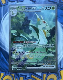 Pokemon TCG Serperior EX Full Art Special Illustration Rare Black Bolt 164/086 - Image 1