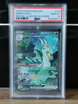 Pokemon TCG: Black Bolt Serperior EX 164/086 Special Illustration Rare PSA 10 - Image 1