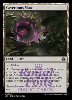 Cavernous Maw 4x FOIL Lost Caverns of Ixalan MTG LCI Uncommon MINT land - Image 1