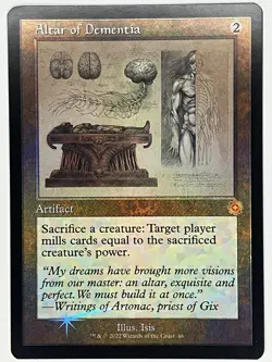 Altar of Dementia NM FOIL Schematic The Brothers' War: Retro Frame MTG - Image 1