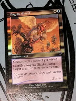 MTG *FOIL* Invasion Uncommon ANGELIC SHIELD SP - Image 1