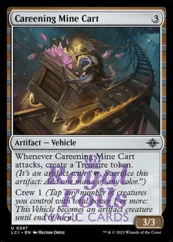 Careening Mine Cart 3x FOIL Lost Caverns of Ixalan MTG LCI Uncommon MINT artifac - Image 1