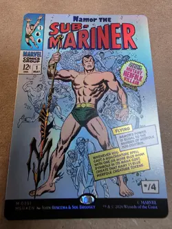 Namor The Sub-Mariner - Foil (Borderless) (391) Marvel Super Heroes - Mtg - Image 1