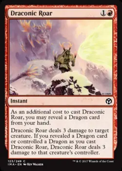4 Draconic Roar ~ Near Mint Iconic Masters 4x x4 Playset MTG Magic UltimateMTG R - Image 1
