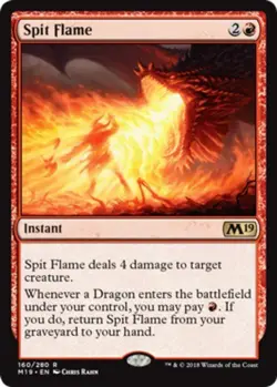 1x Spit Flame Moderate Play MTG Magic - Kid Icarus - - Image 1