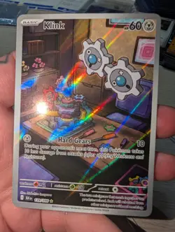 Pokemon TCG - Klink 139/086 Illustration Rare - S&V Black Bolt - Near Mint - Image 1