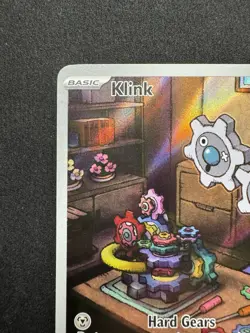 Klink 139/086 Full Art Illustration Rare Holo Black Bolt Pokemon TCG Card - Image 2