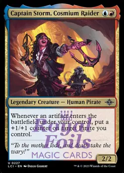 Captain Storm, Cosmium Raider 4x FOIL Lost Caverns of Ixalan MTG LCI Uncommon MI - Image 1