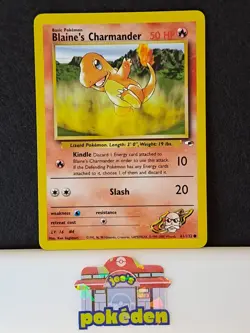 Blaine's Charmander 061/132 Gym Heroes Regular Pokemon TCG NM - Image 1