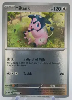 Miltank 106/132 Common Mega Evolution Pokemon Reverse Holo NM - Image 1