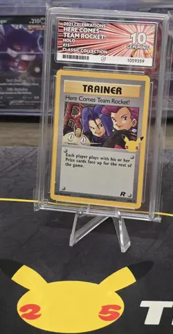 Pokemon Here Comes Team Rocket 15/82 ACE 10 Gem Mint Classic Collection Holo - Image 3