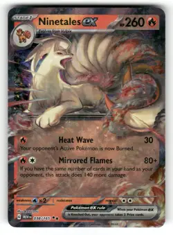 Ninetales ex NM 038/165 Holo 151 Pokemon Double Rare - Image 1