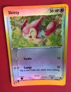 POKEMON Ruby & Sapphire SKITTY 71/109 REVERSE HOLO C MP 2003 Nice! - Image 2