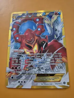 Pokemon TCG Volcanion EX 115/114 XY Steam Siege Secret Rare Full Art Holo - Image 2
