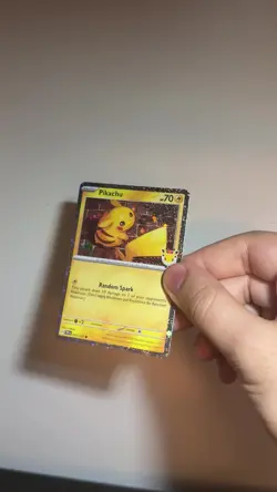 Pikachu Pokemon Day 2026 051 Cosmos Holo DOUBLE border Swirl+ MAJOR holo bleed. - Image 2