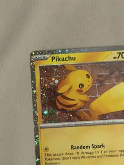 Pikachu Pokemon Day 2026 051 Cosmos Holo DOUBLE border Swirl+ MAJOR holo bleed. - Image 3