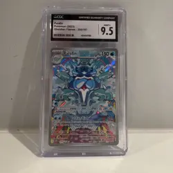 CGC 9.5 Palafin 200/197 SV03 Obsidian Flames Illustration Rare Holo English 2023 - Image 1