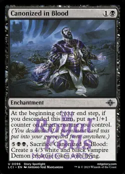 Canonized in Blood 4x FOIL Lost Caverns of Ixalan MTG LCI Uncommon MINT black - Image 1