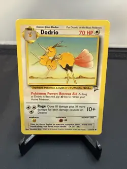 Dodrio 37/130 Uncommon Base Set 2 Pokemon - Image 1