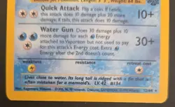 Pokemon TCG Vaporeon 12/64 Jungle Unlimited Edition Holo - Image 4