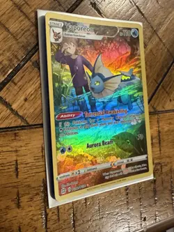 Pokemon TCG Brilliant Stars - Vaporeon TG02/TG30- Trainer Gallery Full Art Rare - Image 4