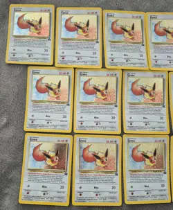 2000 WOTC POKEMON LEAGUE EEVEE #11 BLACK STAR HOLO PROMO LOT OF 13 UNPLAYED - Image 2