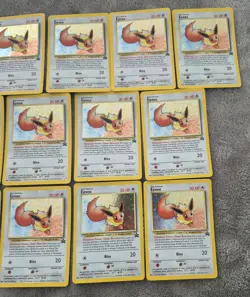 2000 WOTC POKEMON LEAGUE EEVEE #11 BLACK STAR HOLO PROMO LOT OF 13 UNPLAYED - Image 3