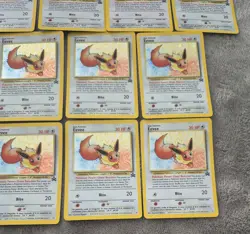 2000 WOTC POKEMON LEAGUE EEVEE #11 BLACK STAR HOLO PROMO LOT OF 13 UNPLAYED - Image 4