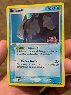 2006 Pokemon TCG EX Holon Phantoms Relicanth 30/110 Stamped Reverse Holo Rare LP - Image 1