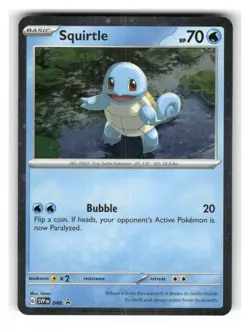 Squirtle (Cosmos Holo) 048 Holo Promo Scarlet & Violet Promo Pokemon Near Mint - Image 1
