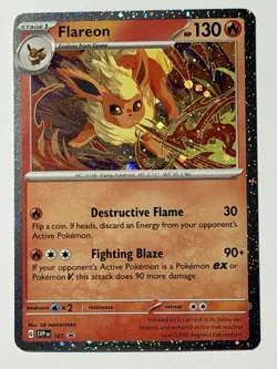 Pokemon TCG - Flareon - SVP 167 - 2025 S&V: Black Star Promo - Cosmo Holo - Image 1