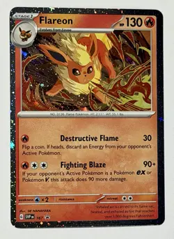 Pokemon TCG - Flareon - SVP 167 - 2025 S&V: Black Star Promo - Cosmo Holo - Image 2