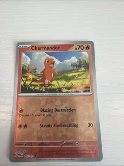 Pokemon TCG Charmander Cosmos Holo Foil PAF 007/091 NM - Image 1