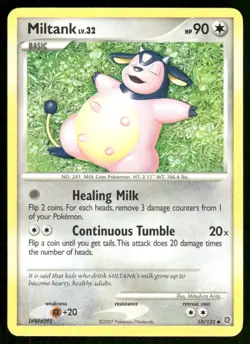 2007 Pokemon Miltank Uncommon Secret Wonders 55/132 HP - Image 1