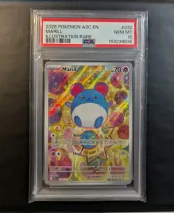 Marill 232/217 Illustration Rare 2026 Pokemon Ascended Heroes PSA 10 Gem Mint - Image 1