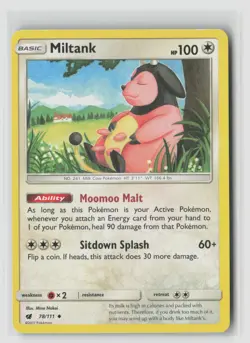 Miltank #78/111 Sm - Crimson Invasion Uncommon Pokemon TCG LP - Image 1