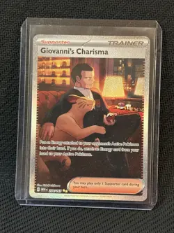 Pokemon Giovanni's Charisma 204/165 SV: Scarlet & Violet 151 Holo NM 2023 - Image 3